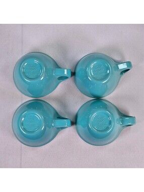 Vtg Russel Wright Home Decorators Turquoise MelamineMCM Coffee Cups Residential